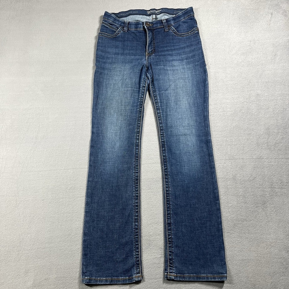 Wrangler Jeans Womens 11 Blue Bootcut Willow Ultimate Riding‎ Medium Wash Denim